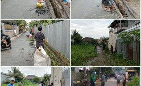 Gotong Royong  di Wilayah RT.09, RT.10, RT.55, RT.51, RT.41, dan RT.47